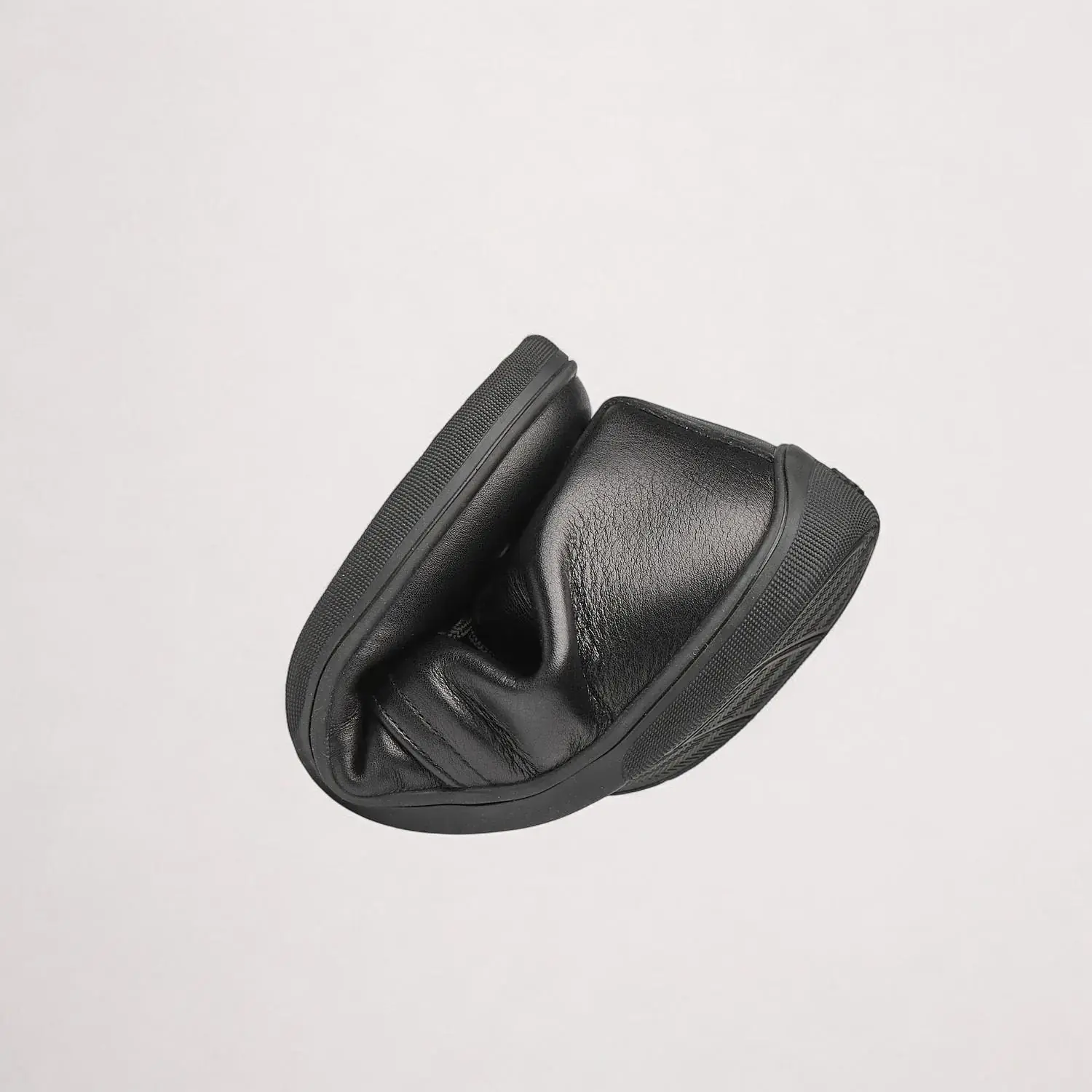 Barefoot Black Leather Boots For Women Wide Toe