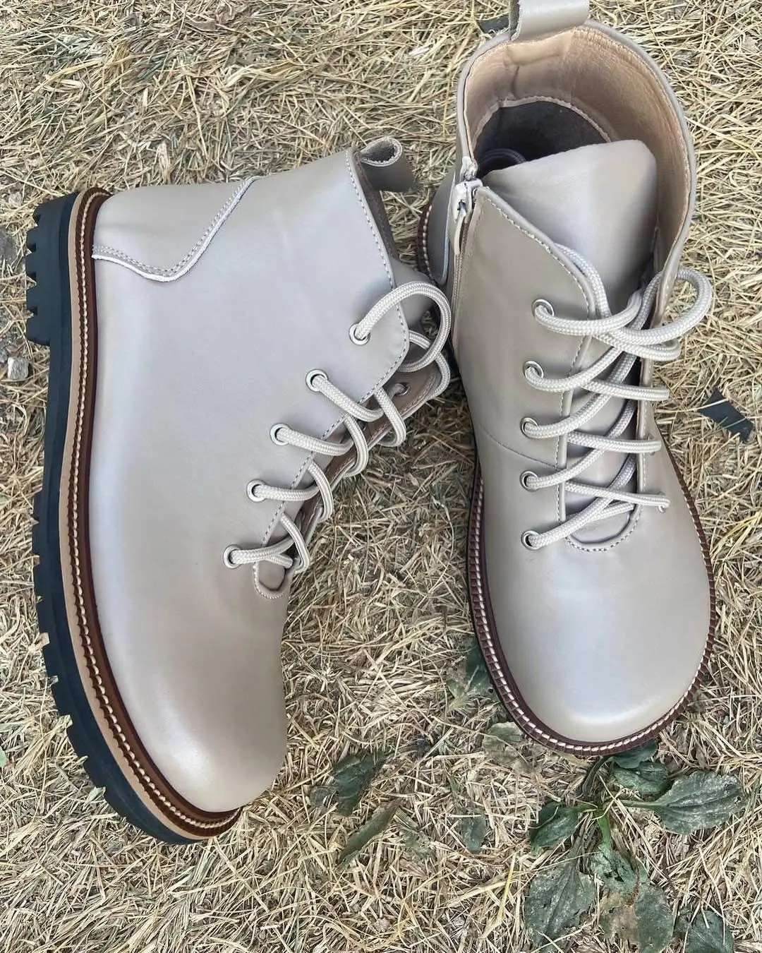 Handmade Women Winter Boots Anatomical Leather Suede Ankle