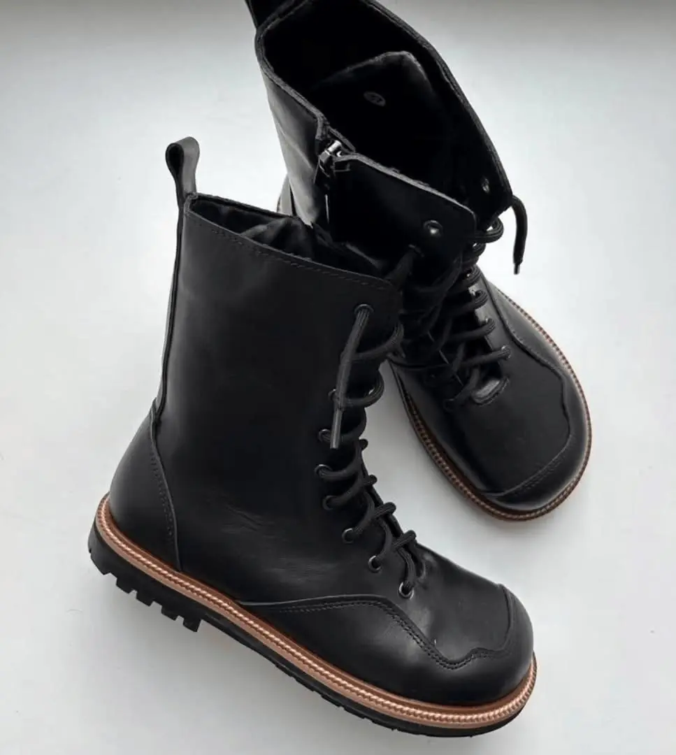 Anatomical Lace Up Boots Women Handmade Suede Or