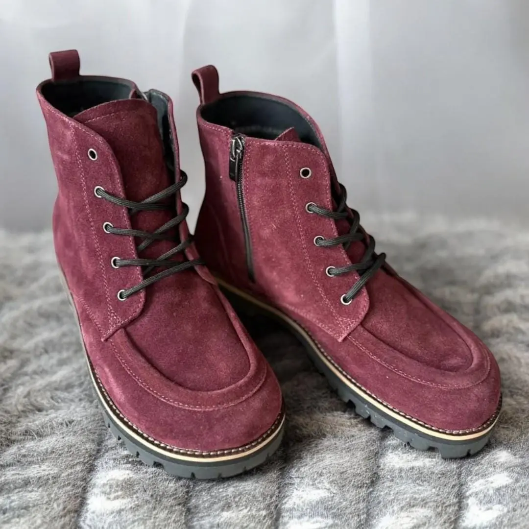 Women S Brown Suede Winter Boots Handmade Anatomical