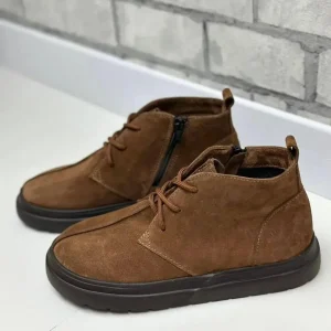 Handmade Beige Suede Boots Women Comfortable Demi Season